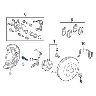 Toyota OE - Axle Hub Mounting Bolt