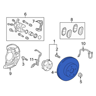 Toyota OE - Front Disc Brake Rotor
