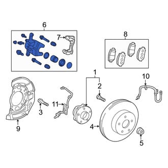 Toyota OE - Front Right Disc Brake Caliper