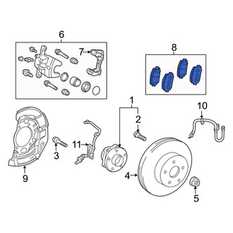 Toyota OE - Front Disc Brake Pad Set
