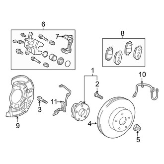 Toyota OE - Front Suspension - Brake Components