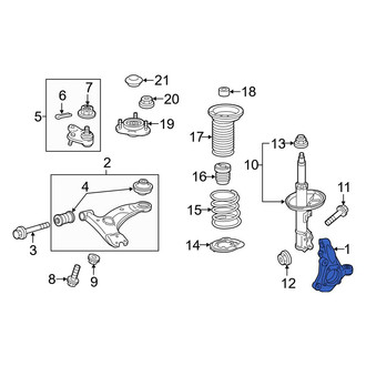Toyota OE - Front Left Steering Knuckle