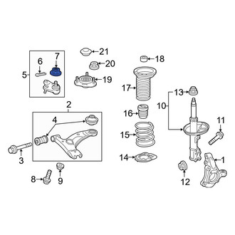 Toyota OE - Upper Suspension Ball Joint Nut & Washer