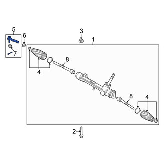 Toyota OE - Front Left Outer Steering Tie Rod End