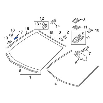 Toyota OE - Windshield Molding Rivet