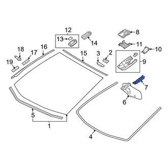 Toyota OE - Front Interior Rear View Mirror Cover
