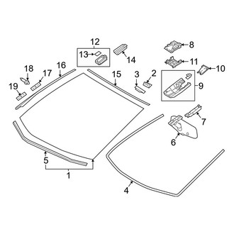 Toyota OE - Windshield - Glass