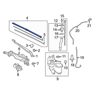 Toyota OE - Left Wiper Blade