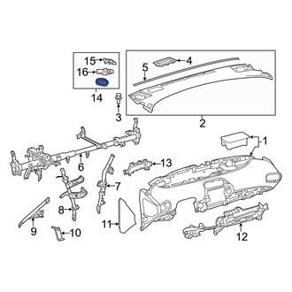 Toyota OE - Left Windshield Defroster Nozzle