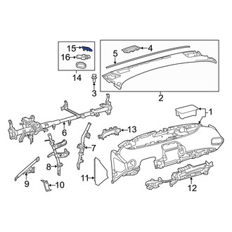 Toyota OE - Left Windshield Defroster Nozzle