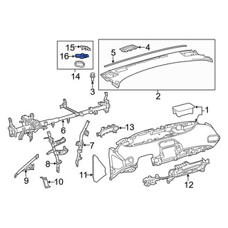 Toyota OE - Left Instrument Panel Air Duct