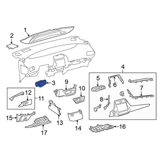 Toyota OE - Front Left Outer Dashboard Air Vent