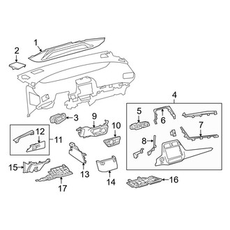 Toyota OE - Instrument Panel Components (W/O 11.6" Display)