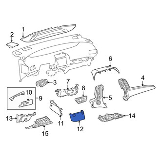 Toyota OE - Right Instrument Panel Cover
