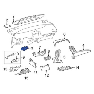 Toyota OE - Left Outer Dashboard Air Vent