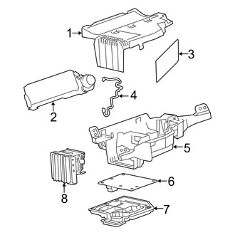 Toyota OE - Instrument Panel - Head-Up Display Components