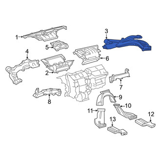 Toyota OE - Front Right Upper Instrument Panel Air Duct