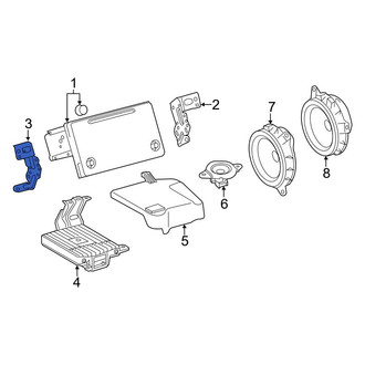 Toyota OE - Left Radio Bracket