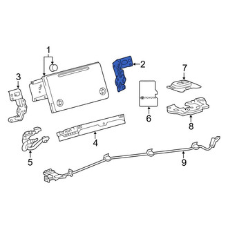 Toyota OE - Right Radio Bracket