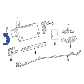 Toyota OE - Left Radio Bracket