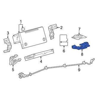 Toyota OE - GPS Navigation System Antenna Bracket