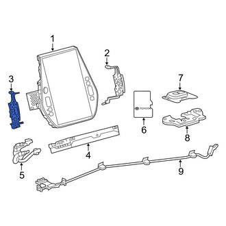 Toyota OE - Left Radio Bracket