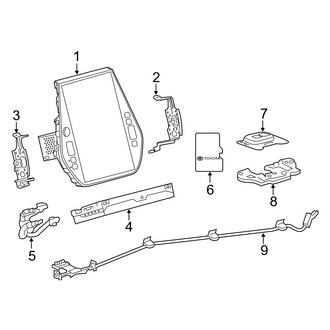 Toyota OE - Instrument Panel - Navigation System Components (With 11.6" Display)