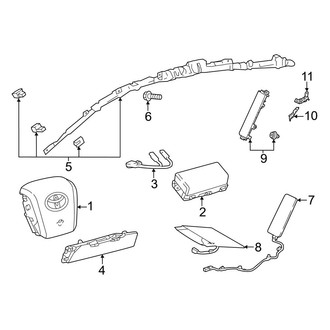 Toyota OE - Restraint Systems - Air Bag Components (Air Bags)