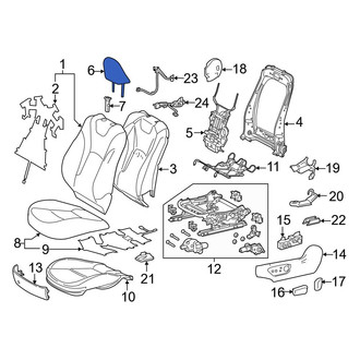 Toyota OE - Front Left Headrest