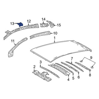 Toyota OE - Left Roof Panel Reinforcement Bracket