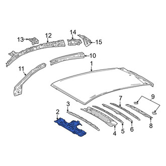 Toyota OE - Front Roof Header Panel