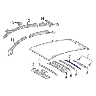 Toyota OE - Rear Roof Bow
