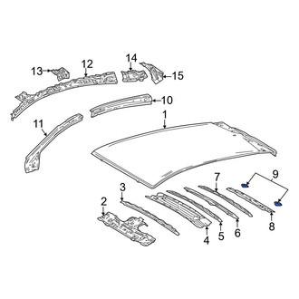 Toyota OE - Rear Left Roof Header Panel Bracket