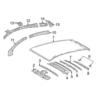 Toyota OE - Roof & Components (W/O Sunroof)
