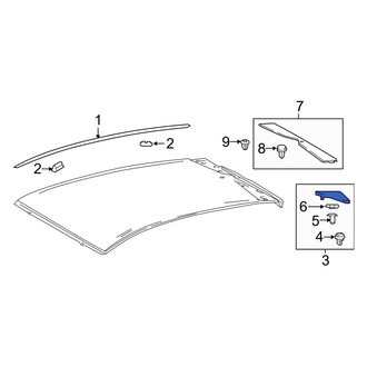 Toyota OE - Right Roof Molding