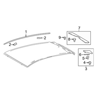 Toyota OE - Roof - Exterior Trim (W/O Sunroof)