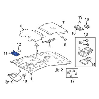 Toyota OE - Sun Visor Light
