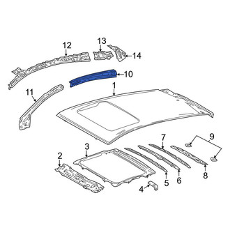 Toyota OE - Left Roof Panel Reinforcement