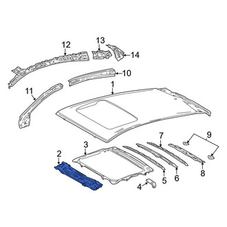 Toyota OE - Front Roof Header Panel