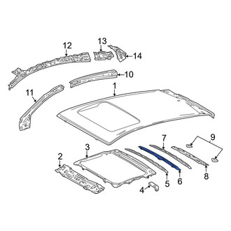 Toyota OE - Center Roof Bow
