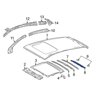 Toyota OE - Rear Roof Header Panel