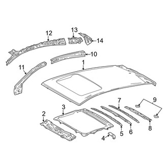 Toyota OE - Roof & Components (With Sunroof)
