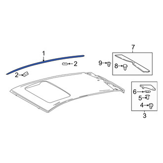 Toyota OE - Right Roof Drip Molding