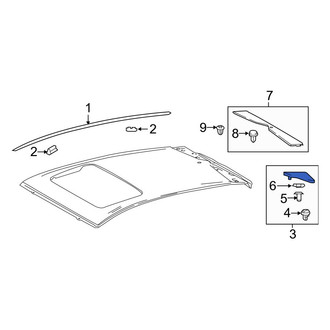 Toyota OE - Right Roof Molding