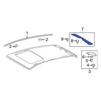 Toyota OE - Rear Roof Molding
