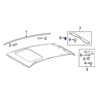 Toyota OE - Rear Roof Molding Nut
