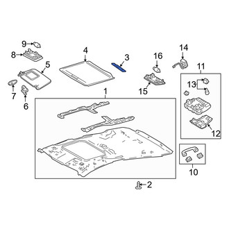 Toyota OE - Left Headliner Insulator