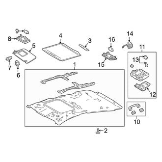 Toyota OE - Roof - Interior Trim (With Sunroof)