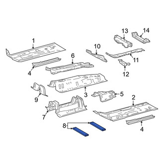 Toyota OE - Floor Pan Reinforcement Brace