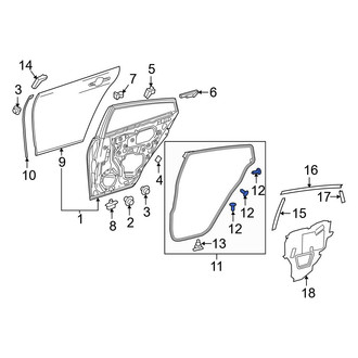 Toyota OE - Door Seal Clip